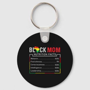 Black History Mothers Day Melanin African American Key Ring
