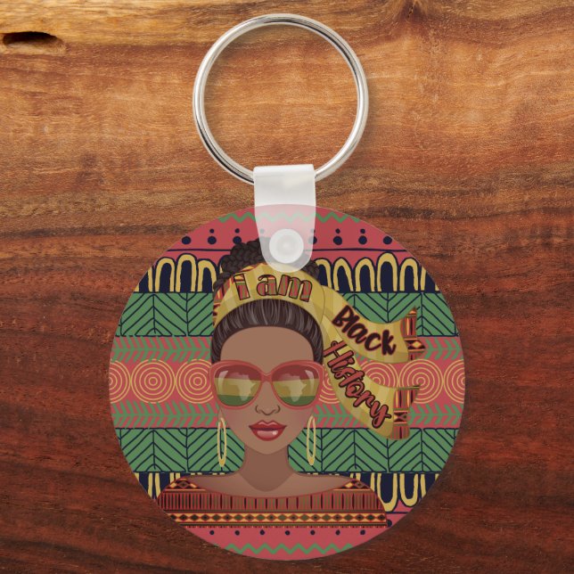 Black History Multi Fashion Key Chain (Front)