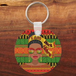 Black History Multi Fashion Key Chain