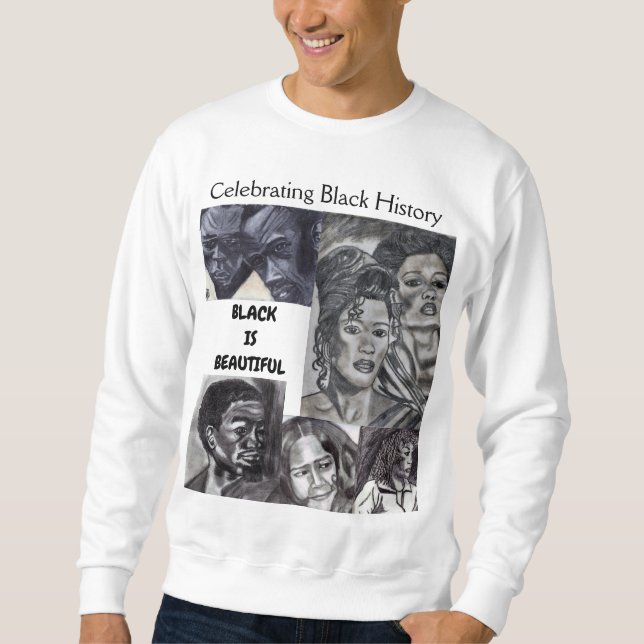 BLACK HISTORY NEGRO COLLAGE sweatshirt (Front)