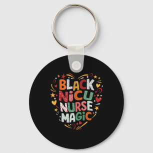 Black History Nicu Nurse Magic African American Nu Key Ring