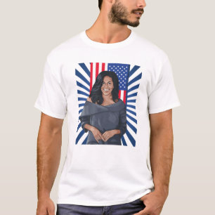 Black History Patriotic Michelle Obama Women Histo T-Shirt