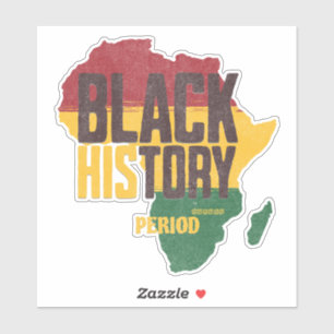 Black History Period Africa Map Pan-African Colors