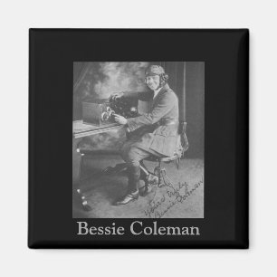 Black History Picture of Bessie Coleman Magnet