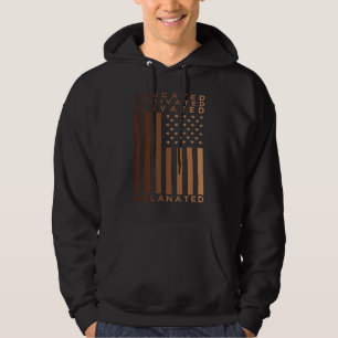 Black History Pride  Educated Motivated Elevated M Hoodie