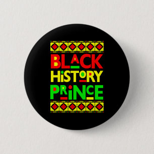 Black History Prince Melanin Boy Son Bruh Brown Sk 6 Cm Round Badge