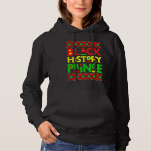 Black History Prince Melanin Boy Son Bruh Brown Sk Hoodie