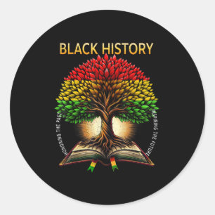 Black History Proud Black History Culture Teacher Classic Round Sticker