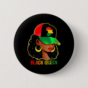 Black History Queen Black History Month Women Afri 6 Cm Round Badge