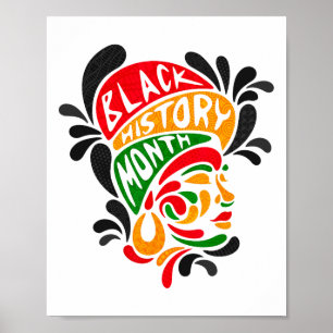 Black History Queen Melanin African American Histo Poster