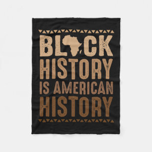 Black History Shirt Black History Month African Am Fleece Blanket