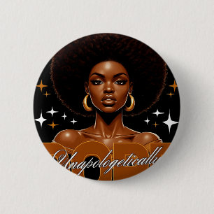Black History Shirt Unapologetically Drug Melanin  6 Cm Round Badge