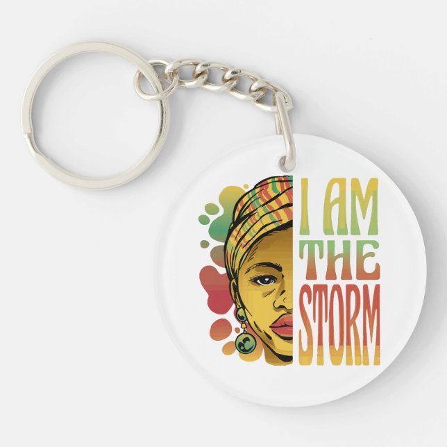 Black History Storm  Key Ring (Front)