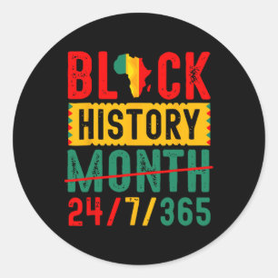 Black History T Shirts Black History Month Shirt 2 Classic Round Sticker