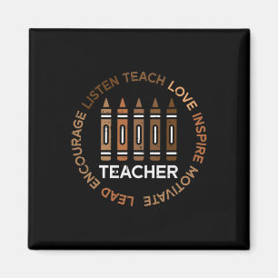 Black History Teacher Teach Love African American Magnet