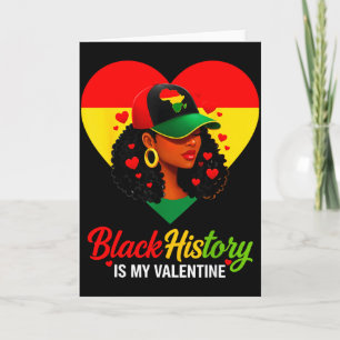 Black History Valentine Black History Women  Card