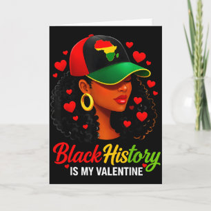 Black History Valentine Funny Black History Women  Card