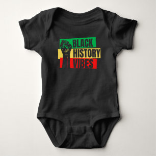 Black History Vibes Melanin Infant Baby Boys Girls Bodysuit