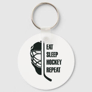 Black Hockey Design For Professional Ice Hockey Pl Key Ring