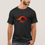 Black Hole Accretion Disc T-Shirt<br><div class="desc">A black hole accretion disc spins in the depths of interstellar space in this NASA illustration. Gravity distorts the view, warping the surroundings of black hole to produce this distorted view of glowing gases orbiting the infinite gravity of the hole itself. Nothing, even light, can escape the singularity once pulled-in....</div>