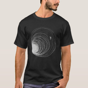 Black Hole Astronaut Lost Space Illustration Unive T-Shirt