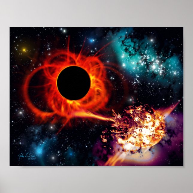 Black Hole Feeding (10x 8) Poster (Front)