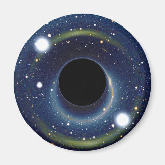 Black hole in front of the Large Magellanic Cloud Magnet