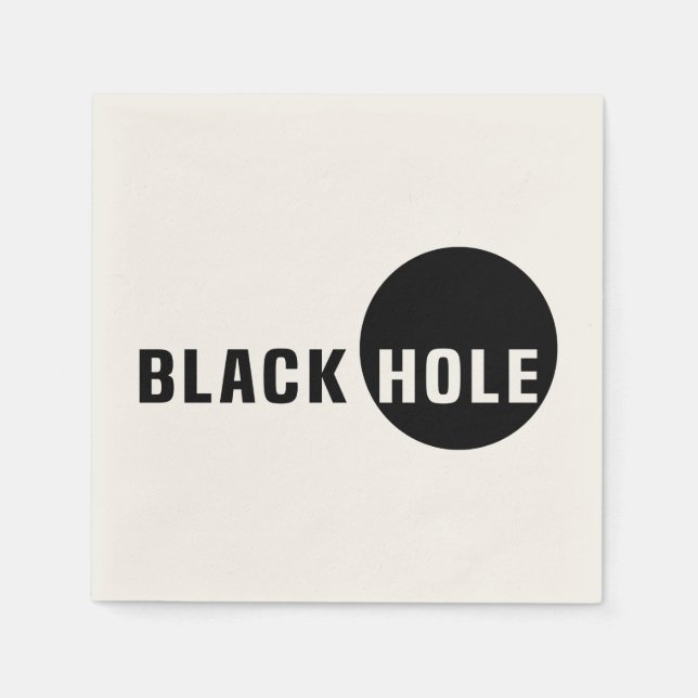 Black Hole Napkin (Front)