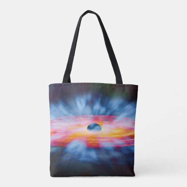 Black Hole Outflows Artist Concept Tote Bag (Back)