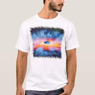 Black Hole Outflows - Colourful Artist Concept T-Shirt