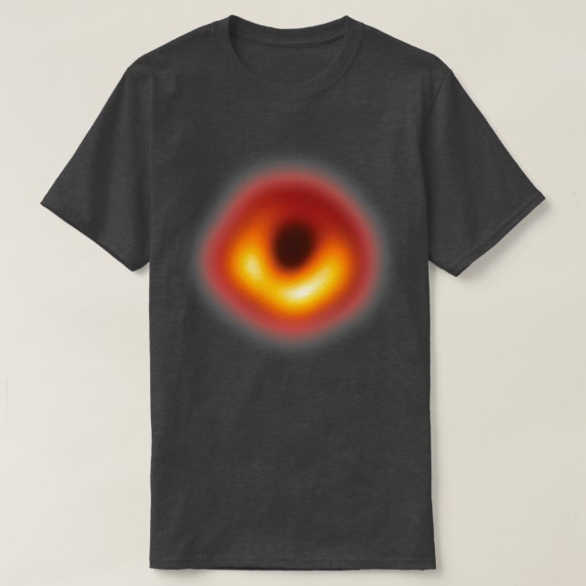 Black Hole Photo M87  T-Shirt (Design Front)