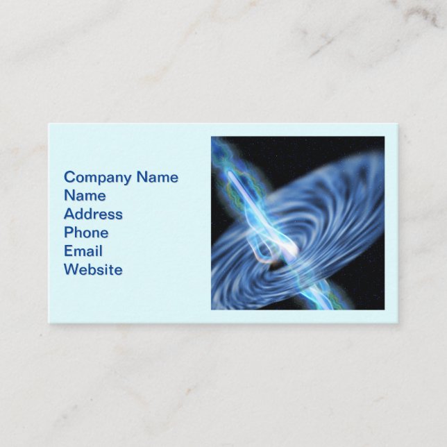 Black Hole Radiation Business Card (Front)