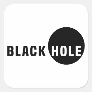 Black Hole Square Sticker