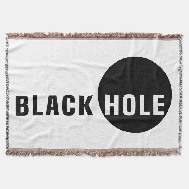 Black Hole Throw Blanket (Front)
