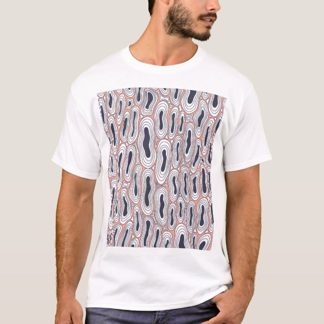 Black Holes: Vintage Chaos Pattern. T-Shirt (Front)