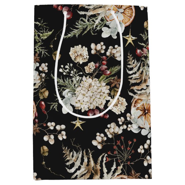 Black Holiday Gift Bag (Front)