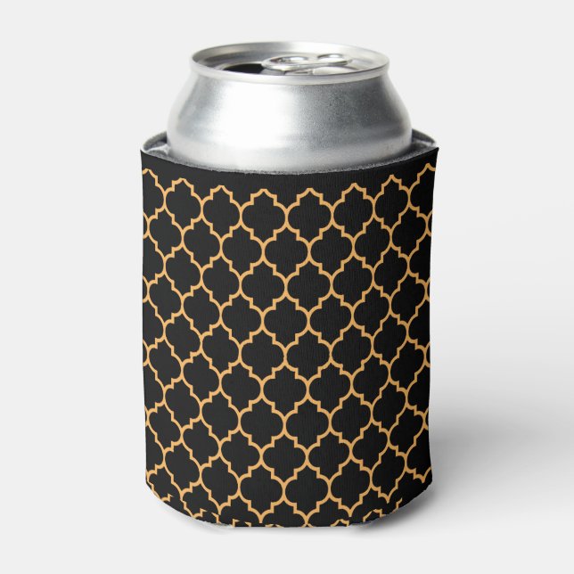 Black Honeycomb Can Cooler (Can Front)