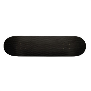 Black honeycomb hexagon pattern skateboard