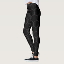 Black Honeycomb Hexagon Trendy Pattern