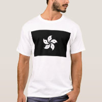 Black Hong Kong Orchid Flower Regional Flag