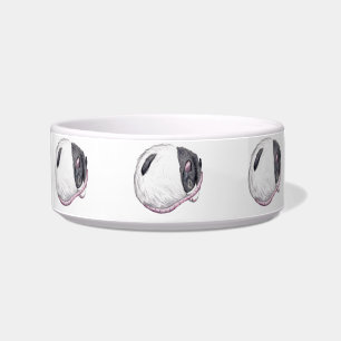 black hooded rat feeding bowl