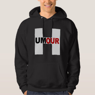 Black Hooded Sweat Man DESIGN HUMOUR Hoodie