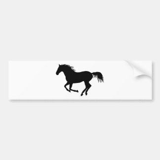 Black horse 1 bumper sticker