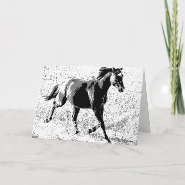 Black Horse Card (Front)