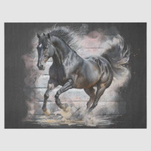 Black Horse Decoupage Tissue Paper