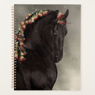 Black Horse, Friesian - Calendar, Planner