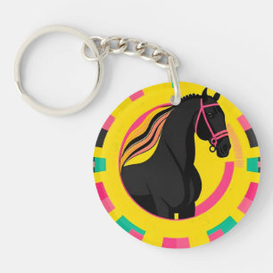 🖤 Black Horse Gift For Equestrian Life 🖤 Key Ring