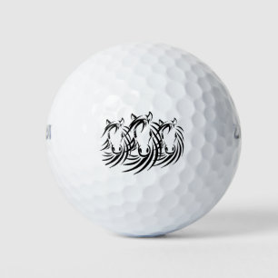 Black Horse Heads Golf Balls