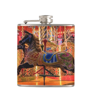 Black horse hip flask