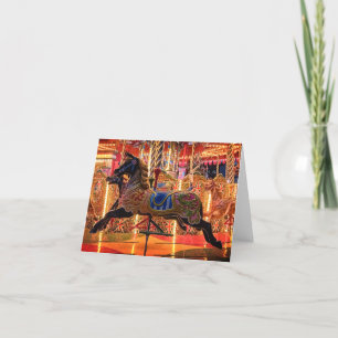 Black horse holiday card